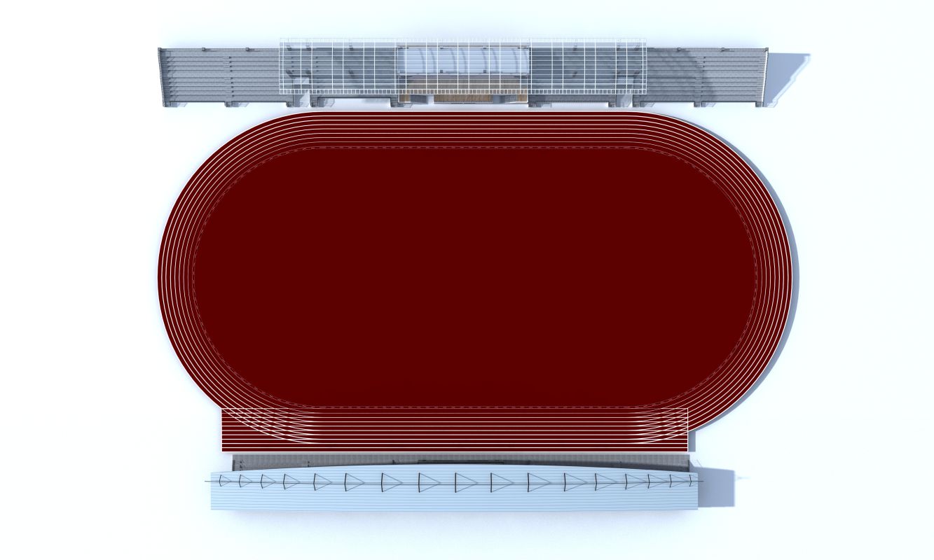 無縫半預(yù)制GSPU自結(jié)紋塑膠跑道